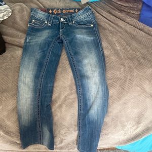 Womens rock revival boot cut jeans size 25